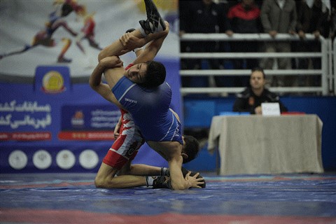 پایان رقابت های کشتی آزاد نوجوانان قهرمانی باشگاههای خوزستان/ اهواز: